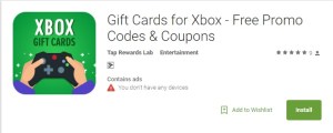 Gift cards xbox